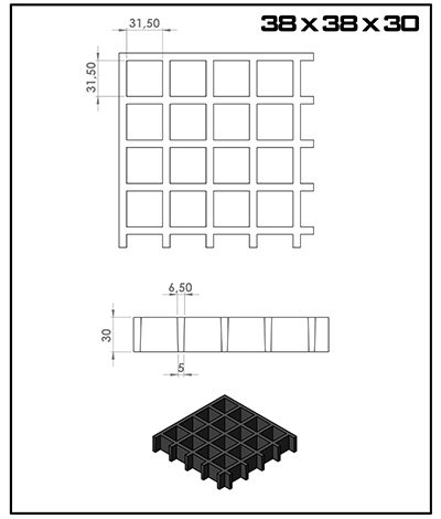 CTP Izgara 38x38x30