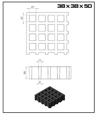 CTP Izgara 38x38x50